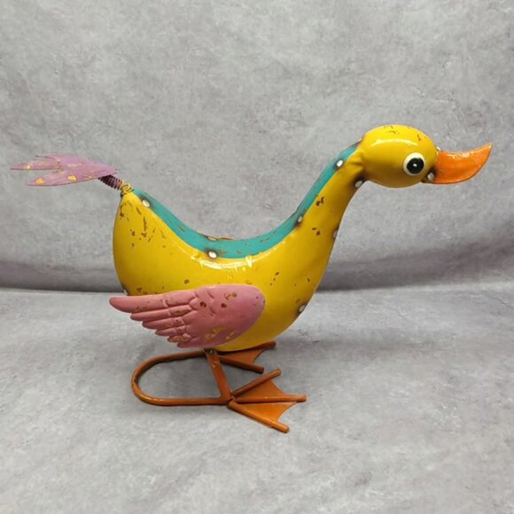 Continental Art Center CAC193054 Colorful Enamel Duck Statue - Picture 2 of 6